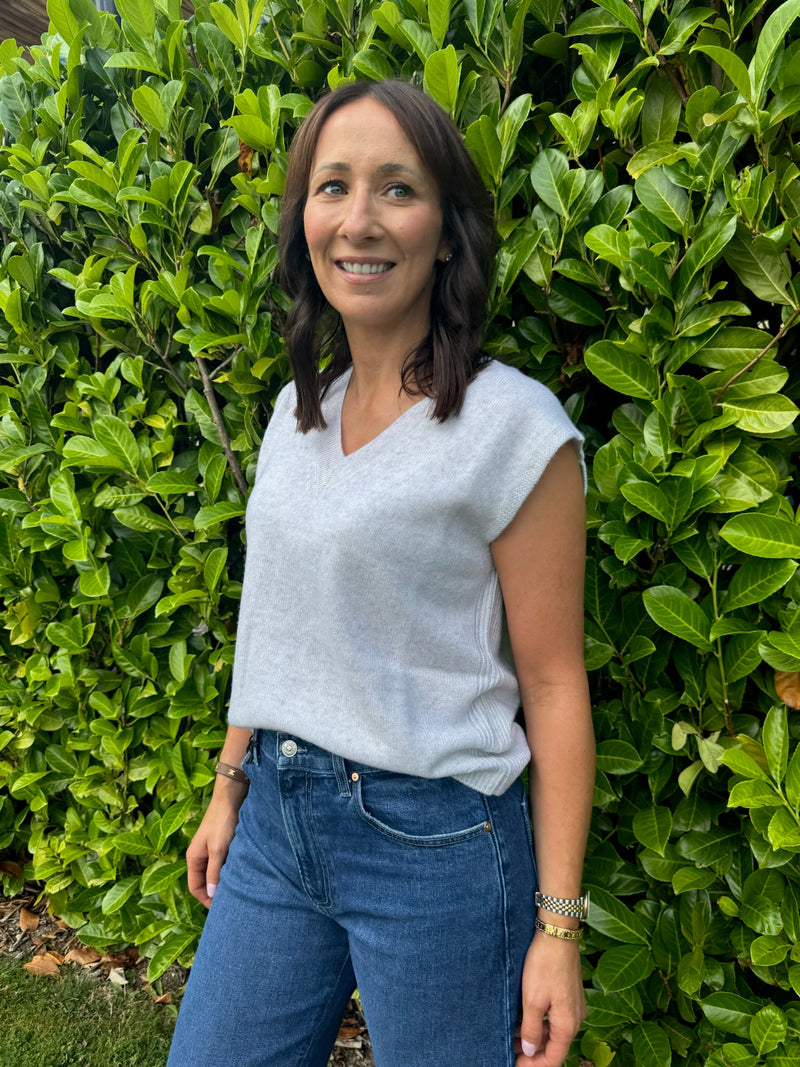 Colorush Nikki Chunky V Tank - Grey