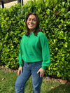 Colourush Cabana Cashmere Zip Sweater - PEA