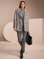 Marc Cain Double Breasted Wool Coat