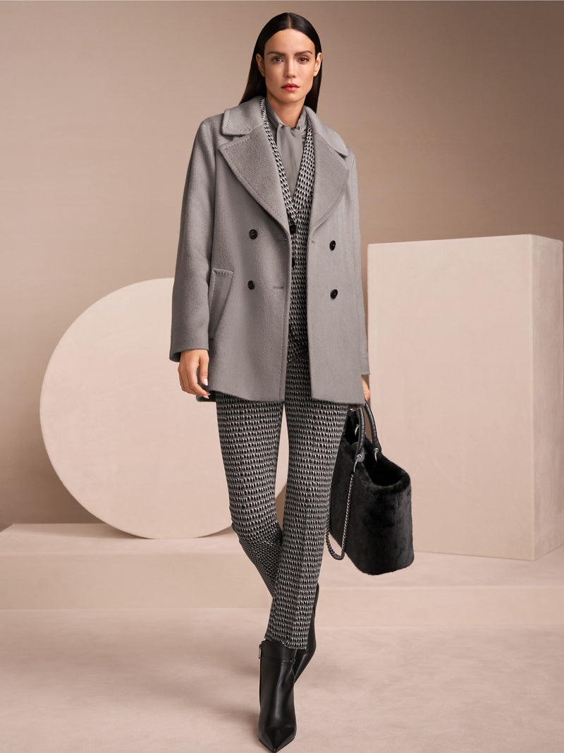 Marc Cain Double Breasted Wool Coat