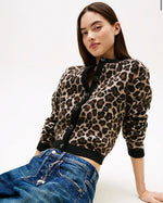 Tommy Jeans Leopard Print Relaxed Cardigan