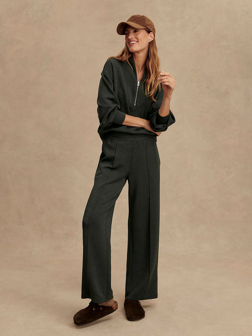 Varley The Wide Leg Pant 30" - Olive Green