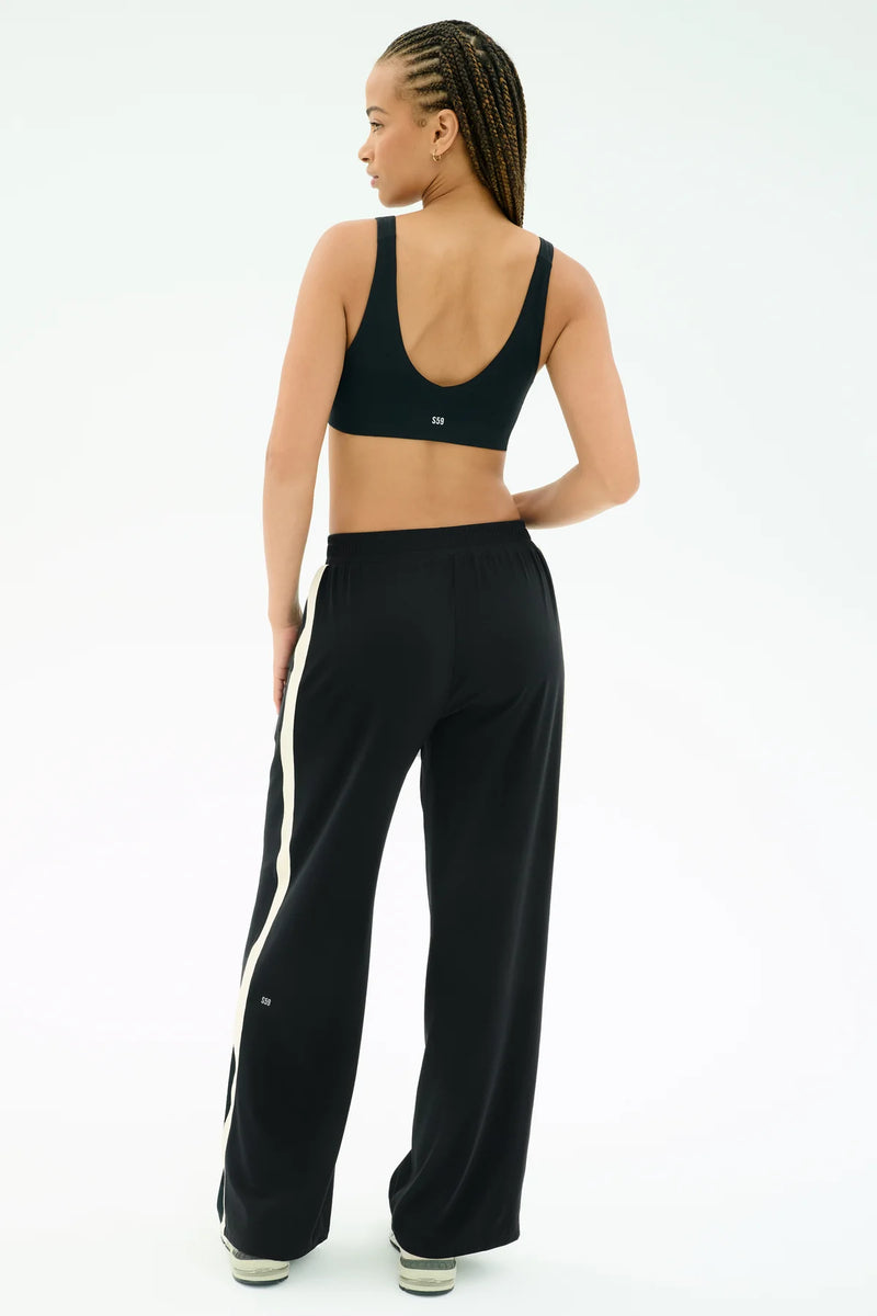 Splits 59 Luca Air weight Trouser With Stripe - Black/White