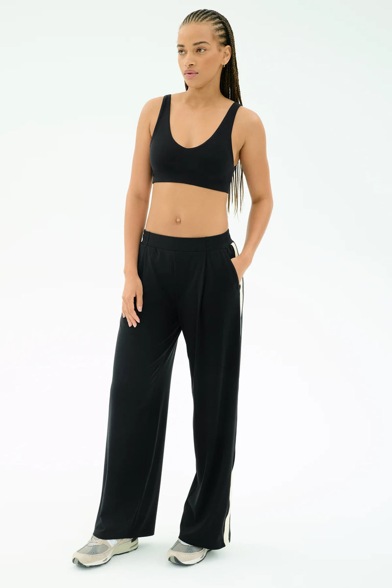 Splits 59 Luca Air weight Trouser With Stripe - Black/White