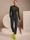 Marc Cain mesh long sleeve patterned top
