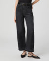 Paige Arellia Ankle Barrel Leg Jean - Black Void