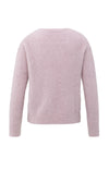 Yaya Soft Sweater with V-Neck - Fudge Purple