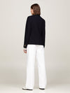 Tommy Hilfiger Gold Button Pique Double Breasted Blazer - Navy