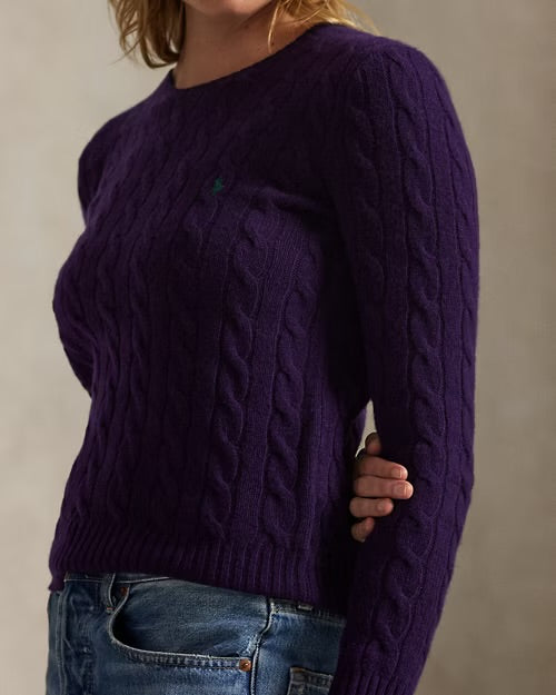 Ralph Lauren cable wool-cashmere crewneck jumper
