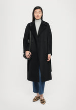 Weekend Max Mara Classic Belted Black Coat - RESINA