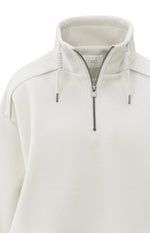 Yaya Balloon Sleeve Sweatshirt - Cloud Grey Melange
