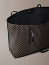 Allover Monogram Logo Tote Bag With Pouch