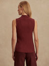 Varley Anastasia Rib Tank - Maroon