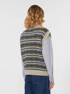 Weekend MaxMara Wool and Alpaca Jacquard Gilet