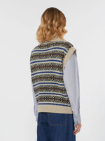 Weekend MaxMara Wool and Alpaca Jacquard Gilet