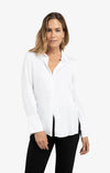 Yaya Blouse with Waist Accent - Pure White