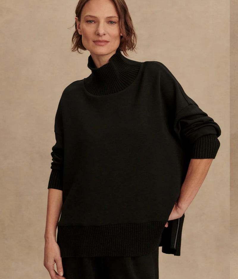 Varley Barker High-Neck Sweat - Black