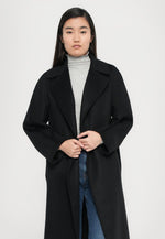 Weekend Max Mara Classic Belted Black Coat - RESINA