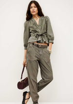Ba&sh Olivina wrap top - KHAKI