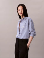 Calvin Klein Cotton Poplin Striped Shirt