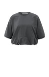 YAYA Short sleeve top with balloon hem