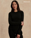 Varley Edna Long Sleeve Fitted Tee - Black