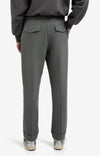 Yaya High waist tailored trousers with turn-ups - Grey