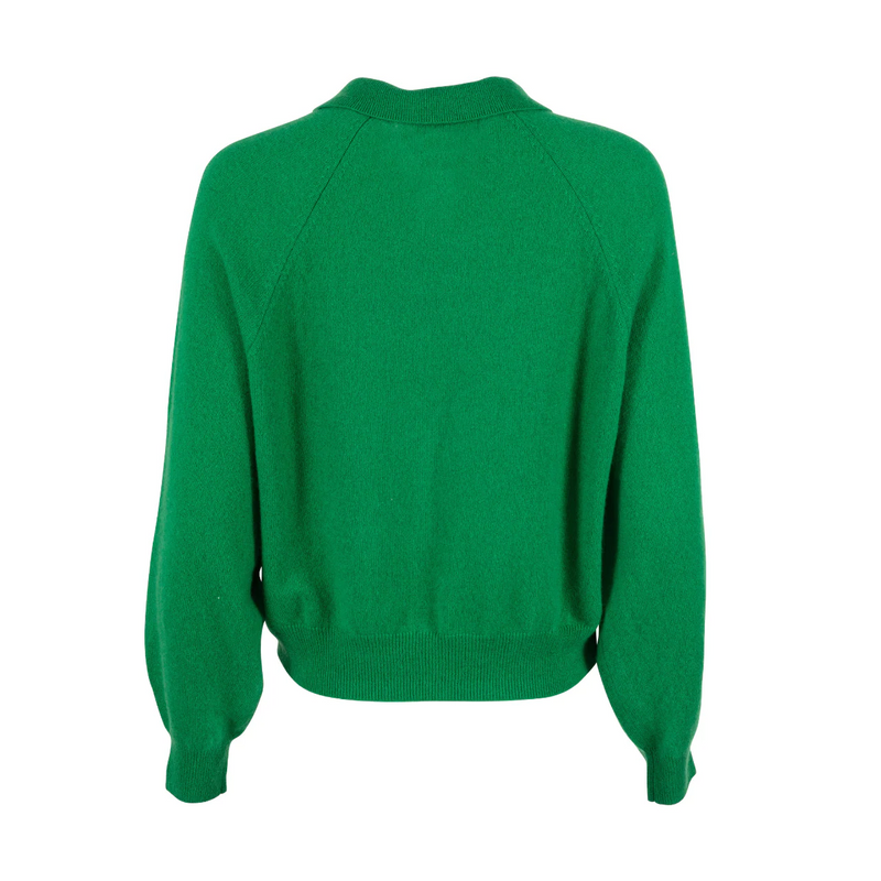 Colourush Cabana Cashmere Zip Sweater - PEA