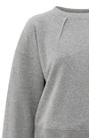 Yaya Sweatshirt with pleat details and side drawstring