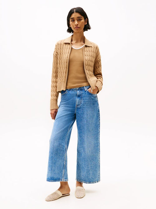 Tommy Hilfiger boxy cable knit cardigan