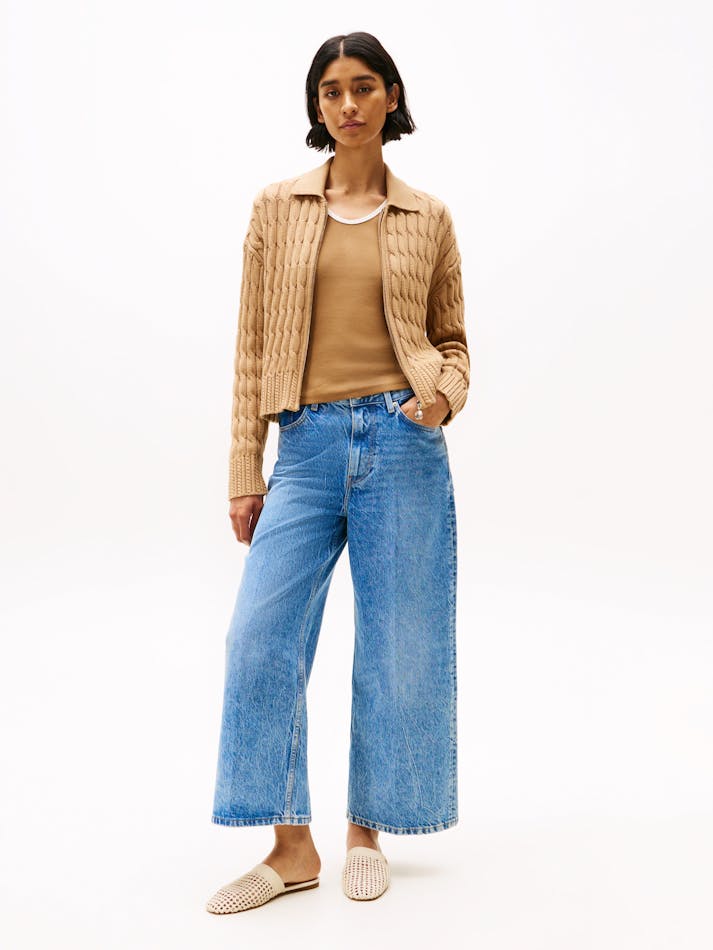 Tommy Hilfiger boxy cable knit cardigan