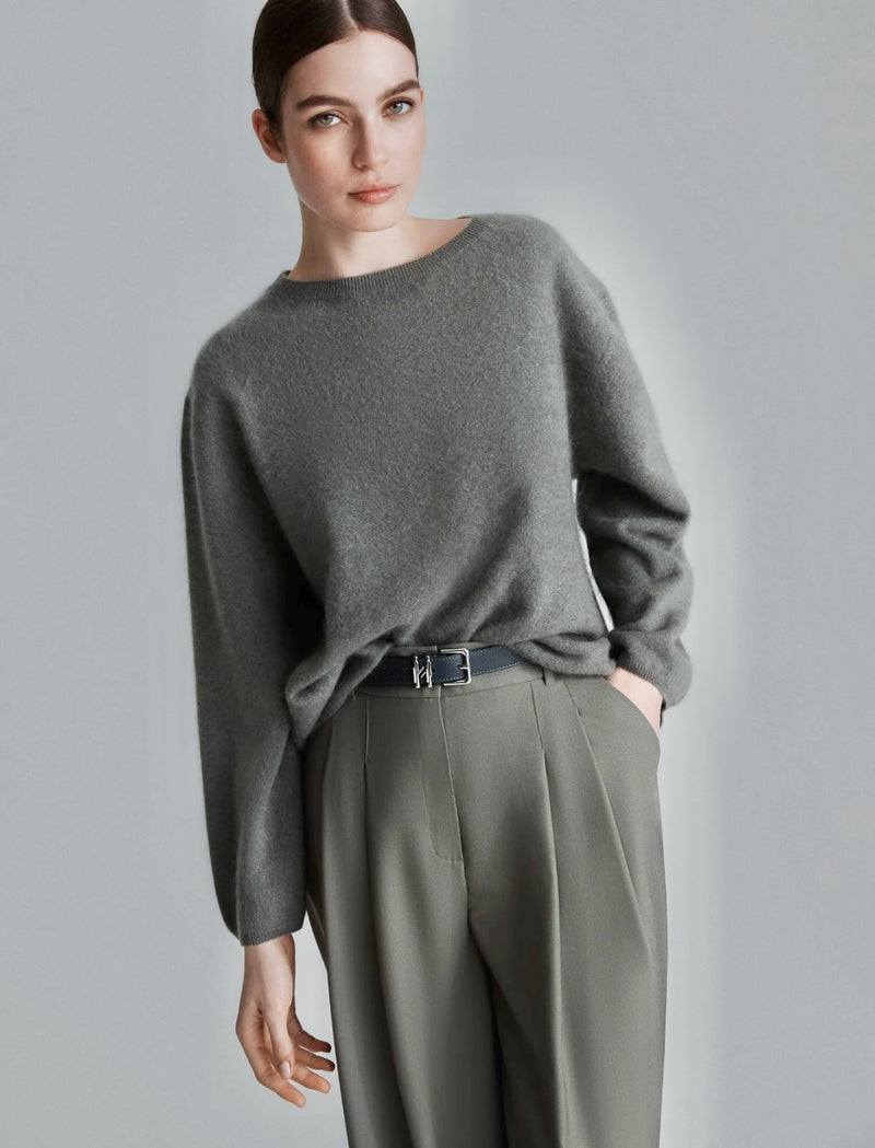 Marella wool and cashemere grey sweater - NANTI