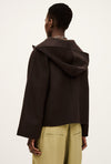 Ba&sh Veste Kove Brown Short Wool Coat