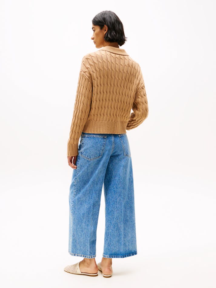 Tommy Hilfiger boxy cable knit cardigan