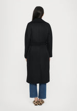 Weekend Max Mara Classic Belted Black Coat - RESINA