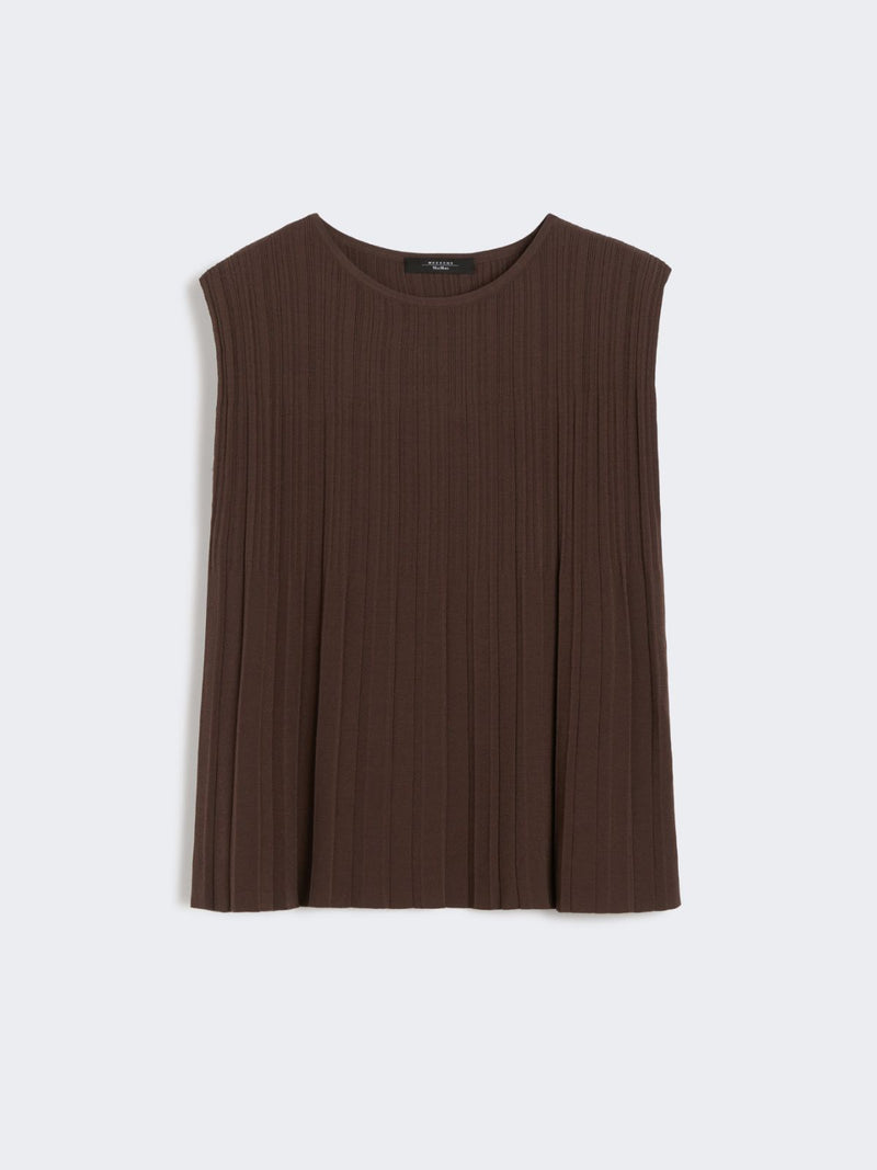 Weekend Maxmara Plissé top - brown