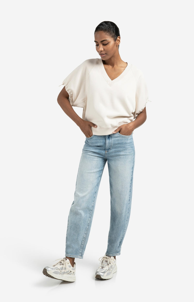 YAYA Loose fit jeans with high waist