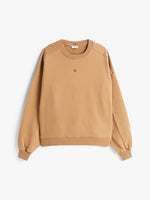 Tommy Hilfiger Brown Terry Flag Sweatshirt