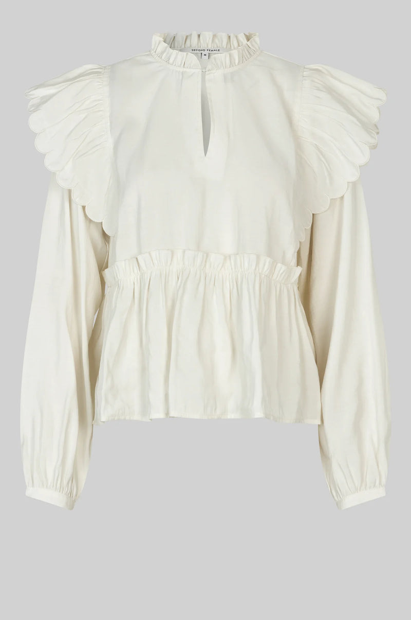 Second Female Terra Frill Blouse - Cream