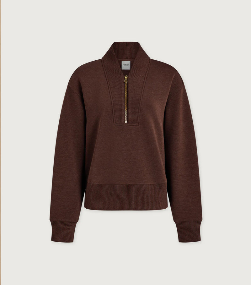 Varley Sally Half-zip - brown