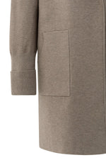 Yaya Long coatigan with patch pockets