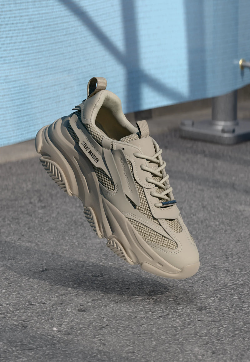 Steve Madden Possession Trainers - Greige