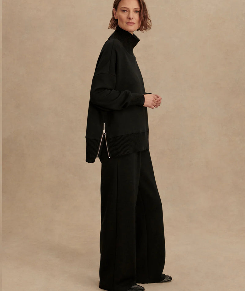 Varley Barker High-Neck Sweat - Black
