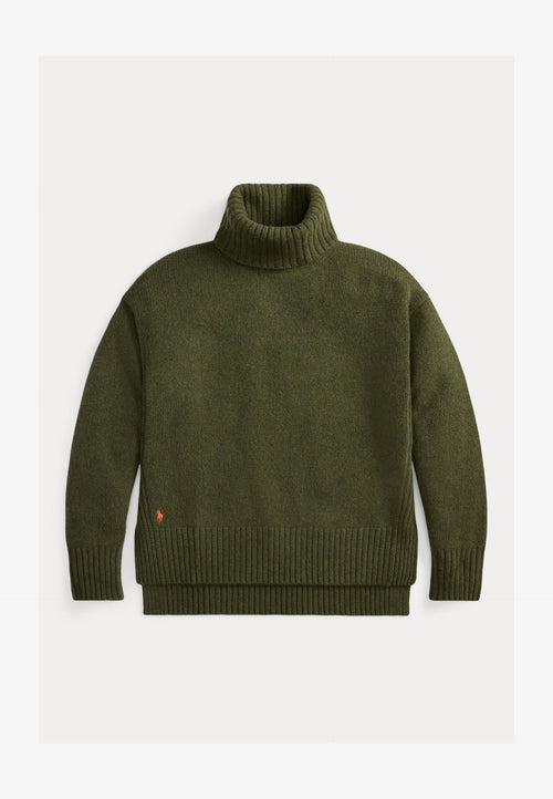 Ralph Lauren Wool Cashmere Roll Neck Jumper - Spruce Heather