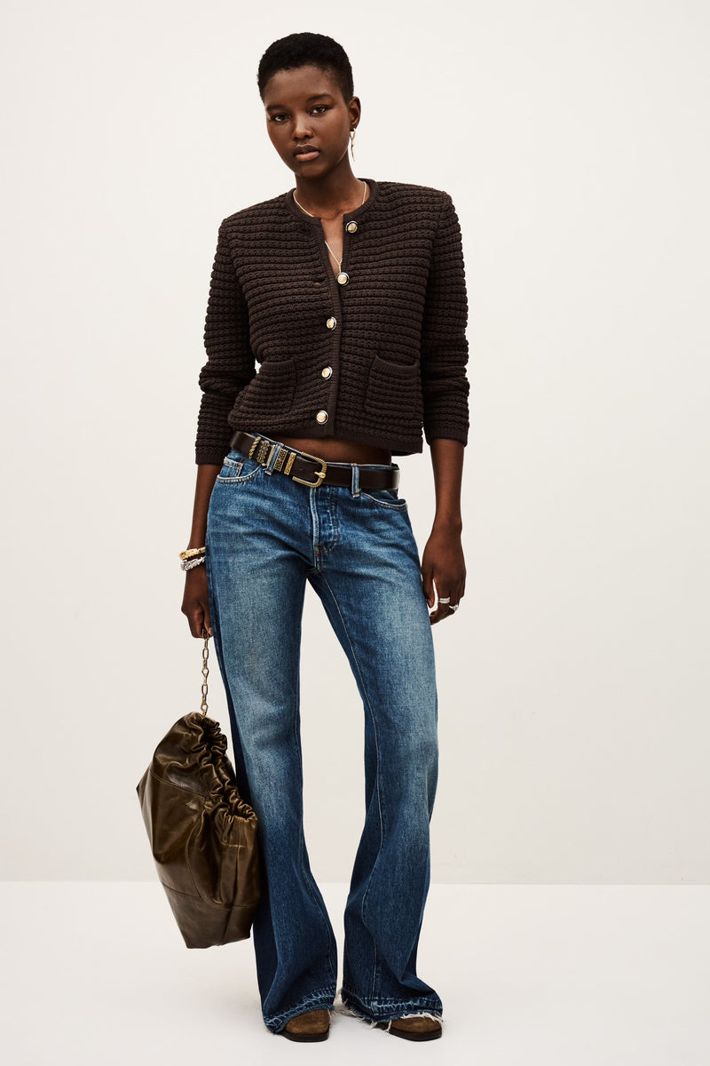Ba&sh Gaspard Cardigan - Chocolat