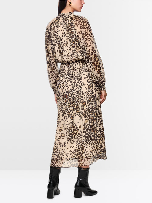 Marc Cain leopard print maxi dress with belt