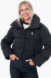 Calvin Klein black short puffer jacket