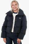 Calvin Klein black short puffer jacket
