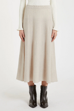 Marella Natural Knitted Midi Skirt - ERMES