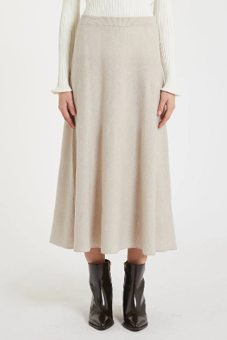 Marella Natural Knitted Midi Skirt - ERMES